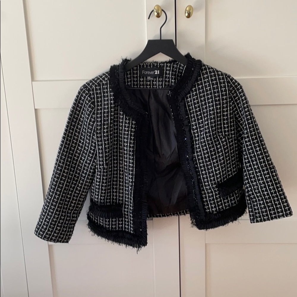 Vintage Forever 21 Crop Jackie O blazer